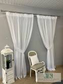 FIRANA PODWIĄZYWANA 2 SZALE 230X240 KRESZ BIEL