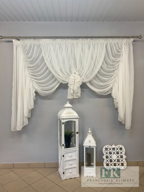 FIRANKA ŁABĘDŹ KRESZ 450X160 KREM LAMÓWKA