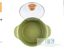 GARNEK ALUMINIOWY 6 LITRY FLORONA FOREST z pokrywką 28 cm GARNEK ALUMINIOWY 6 LITRY FLORONA FOREST z pokrywką 28 cm