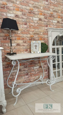 KONSOLA stolik 90 cm metal SHABBY PROWANSJA KONSOLA stolik 90 cm metal SHABBY PROWANSJA