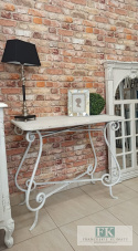 KONSOLA stolik 90 cm metal SHABBY PROWANSJA