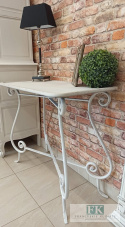 KONSOLA stolik 90 cm metal SHABBY PROWANSJA KONSOLA stolik 90 cm metal SHABBY PROWANSJA