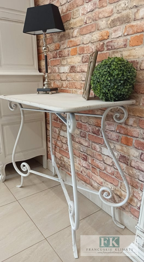 KONSOLA stolik 90 cm metal SHABBY PROWANSJA KONSOLA stolik 90 cm metal SHABBY PROWANSJA