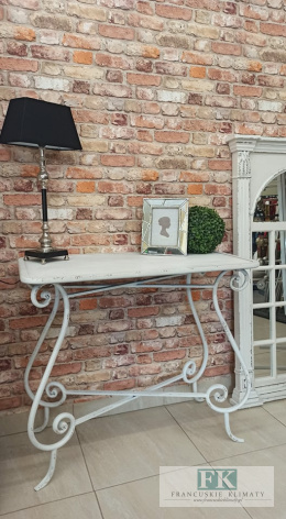 KONSOLA stolik 90 cm metal SHABBY PROWANSJA