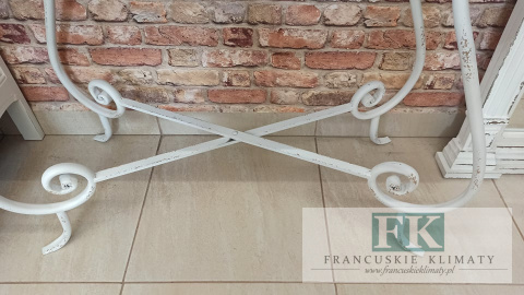 KONSOLA stolik 90 cm metal SHABBY PROWANSJA KONSOLA stolik 90 cm metal SHABBY PROWANSJA
