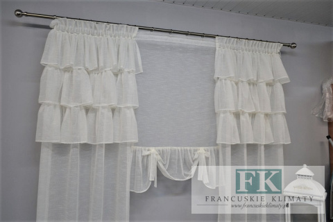 KPL ANABELLA , FIRANA FIRANY FALBANY ROLETKA PANEL W STYLU FRANCUSKIM, , SHABBY , VINTAGE KPL ANABELLA , FIRANA FIRANY FALBANY ROLETKA PANEL W STYLU FRANCUSKIM, , SHABBY , VINTAGE
