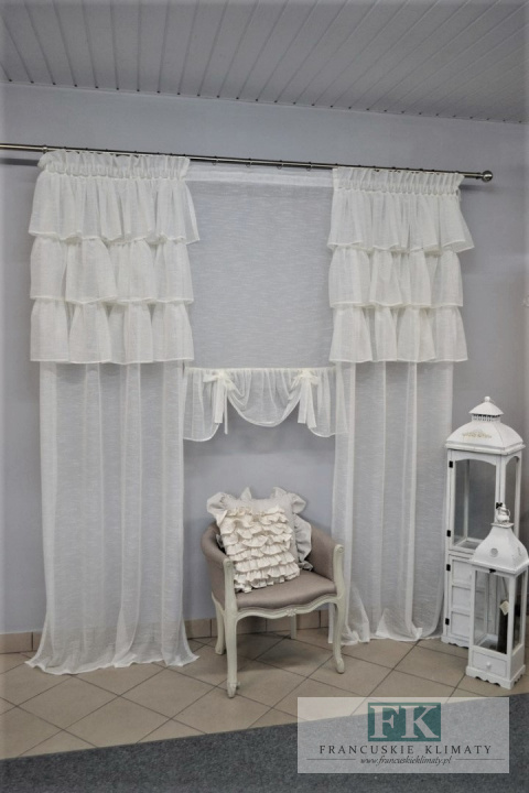 KPL ANABELLA , FIRANA FIRANY FALBANY ROLETKA PANEL W STYLU FRANCUSKIM, , SHABBY , VINTAGE KPL ANABELLA , FIRANA FIRANY FALBANY ROLETKA PANEL W STYLU FRANCUSKIM, , SHABBY , VINTAGE