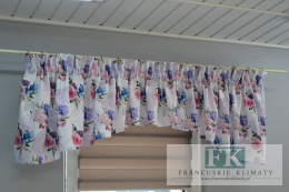 LAMBREKIN ŁUK KWIATY 300/50 PROWANSJA RETRO , SHABBY