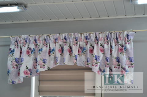 LAMBREKIN ŁUK KWIATY 300/50 PROWANSJA RETRO , SHABBY