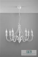 ŻYRANDOL lampa "LOARA " BIAŁA 7 RAMIENNA BIAŁY sHABBY prowansja ŻYRANDOL lampa "LOARA " BIAŁA 7 RAMIENNA BIAŁY sHABBY prowansja