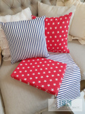 POŚCIEL 5 elementów ! 100 % bawełna PASKI GWIAZDKI 160X 200