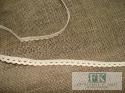 PROWANSJA! KORONKA 100 % BAWEŁNA krem biel 1 cm PROWANSJA! KORONKA 100 % BAWEŁNA krem biel 1 cm