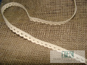 PROWANSJA! KORONKA 100 % BAWEŁNA krem biel 1 cm PROWANSJA! KORONKA 100 % BAWEŁNA krem biel 1 cm