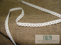 PROWANSJA! KORONKA 100 % BAWEŁNA krem biel 1 cm PROWANSJA! KORONKA 100 % BAWEŁNA krem biel 1 cm