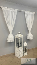 ZASŁONKA ZASŁONA FALBANY + TUBKA 140X160 STYL FRANCUSKI KLASYCZNY