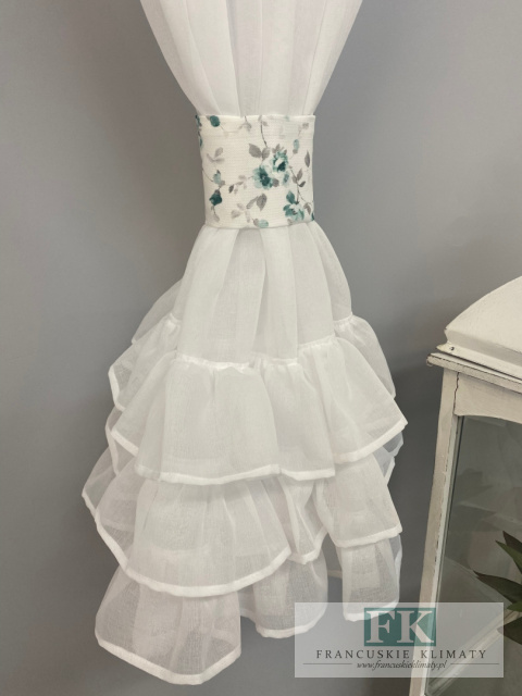 ZASŁONKA ZASŁONA FALBANY + TUBKA 140X160 STYL FRANCUSKI KLASYCZNY