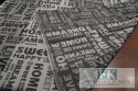 KUPON TKANINA DWUSTRONNA 410/300 LITERKI STAL-CZERŃ KAZJA KUPON TKANINA DWUSTRONNA 410/300 LITERKI STAL-CZERŃ KAZJA
