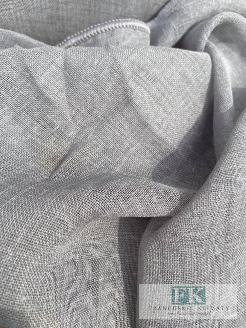 TKANINA MATERIAŁ TKANINA DEKORACYJNA JASNY SIWY 280 CM SZER