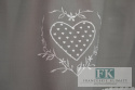 ZAZDROSTKA 40X100 KOLEKCJA SZARE SERCE SHABBY PROWANSJA FRANCJA