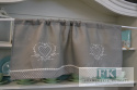 ZAZDROSTKA 40X100 KOLEKCJA SZARE SERCE SHABBY PROWANSJA FRANCJA