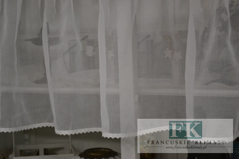 ZAZDROSTKA BATYST KOKARDECZKA ROWANSJA , SHABBY CHIC , VINTAGE