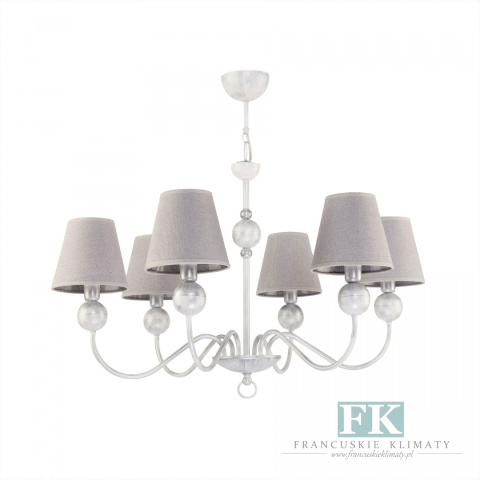 ŻYRANDOL lampa "CASSANDRA " 6 RAMIENNA sHABBY prowansja ŻYRANDOL lampa "CASSANDRA " 6 RAMIENNA sHABBY prowansja