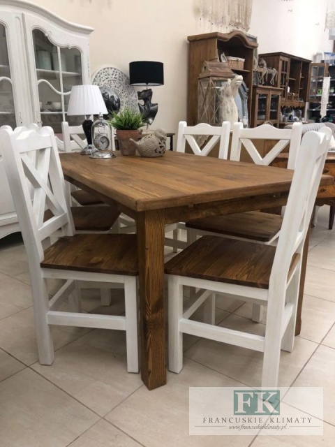 LITE DREWNO ! STÓŁ rozkładany PROWANSJA RUSTIC BOHO VINTAGE