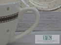KOLEKCJA CREAM RIBBON FILIŻANKA ZE SPODKIEM poj. 300 ml styl francuski, shabby, vintage KOLEKCJA CREAM RIBBON FILIŻANKA ZE SPODKIEM poj. 300 ml styl francuski, shabby, vintage
