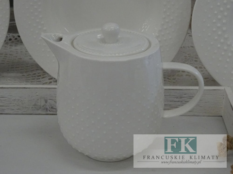 KOLEKCJA WHITE DROP DZBANEK poj. 800ml. styl francuski, shabby, vintage