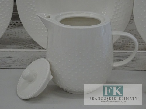 KOLEKCJA WHITE DROP DZBANEK poj. 800ml. styl francuski, shabby, vintage