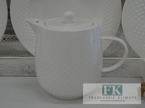 KOLEKCJA WHITE DROP DZBANEK poj. 800ml. styl francuski, shabby, vintage