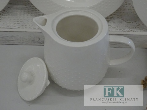 KOLEKCJA WHITE DROP DZBANEK poj. 800ml. styl francuski, shabby, vintage