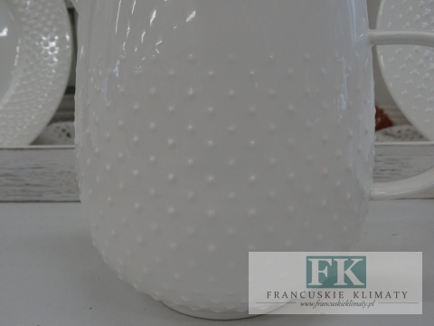 KOLEKCJA WHITE DROP DZBANEK poj. 800ml. styl francuski, shabby, vintage