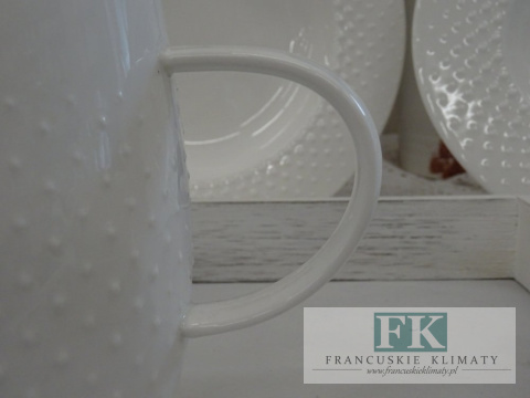 KOLEKCJA WHITE DROP DZBANEK poj. 800ml. styl francuski, shabby, vintage