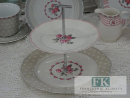 KOLEKCJA PINK ROSES PATERA 2-poziomowa styl francuski, shabby, vintage