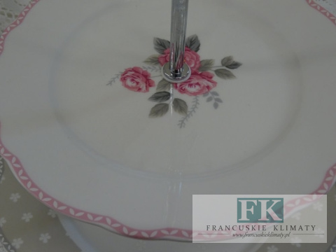 KOLEKCJA PINK ROSES PATERA 2-poziomowa styl francuski, shabby, vintage KOLEKCJA PINK ROSES PATERA 2-poziomowa styl francuski, shabby, vintage