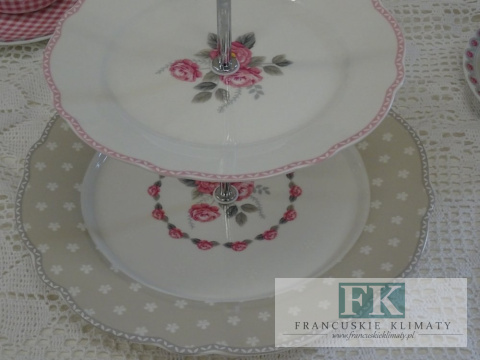 KOLEKCJA PINK ROSES PATERA 2-poziomowa styl francuski, shabby, vintage KOLEKCJA PINK ROSES PATERA 2-poziomowa styl francuski, shabby, vintage