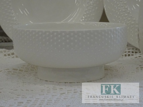 KOLEKCJA WHITE DROP MISKA śr. 16 cm cmstyl francuski, shabby, vintage