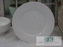 KOLEKCJA WHITE DROP TELERZ DESEROWY śr. 21 cm cmstyl francuski, shabby, vintage