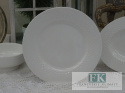 KOLEKCJA WHITE DROP TELERZ PŁASKI śr. 26 cm cmstyl francuski, shabby, vintage