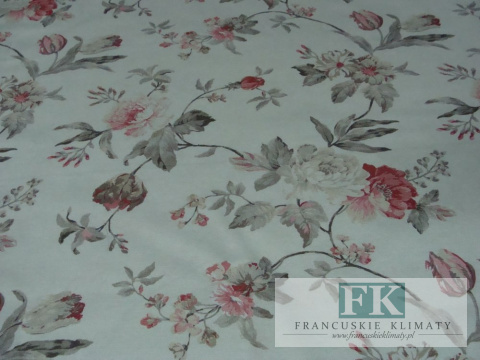 TKANINA ZASŁONOWA OBRUSOWA SZER 140 CM MARANTA drobna MALINOWA