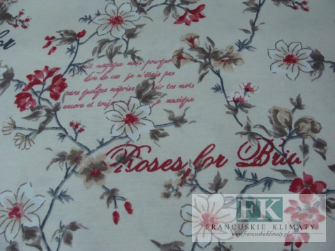 TKANINA ZASŁONOWA OBRUSOWA SZER 180 CM rosa czerwona