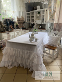 CUDEŃKO OBRUS FALBANY 230x320 STYL FRANCUSKI CUDEŃKO OBRUS FALBANY 230x320 STYL FRANCUSKI