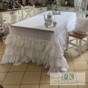 CUDEŃKO OBRUS FALBANY 230x320 STYL FRANCUSKI CUDEŃKO OBRUS FALBANY 230x320 STYL FRANCUSKI