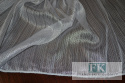 TKANINA MATERIAŁ BŁYSK PASY SHINY DIAMOND BIEL SREBRO 300 CM