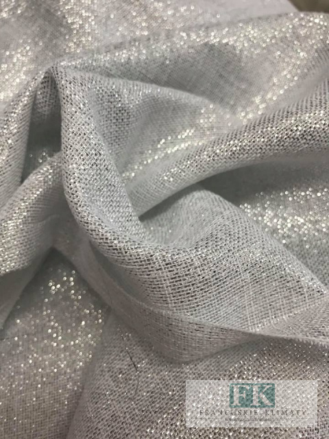 TKANINA Materiał ZASŁONY obrusy GLAMOUR GLANS 280 ŁAMANA BIEL TKANINA Materiał ZASŁONY obrusy GLAMOUR GLANS 280 ŁAMANA BIEL
