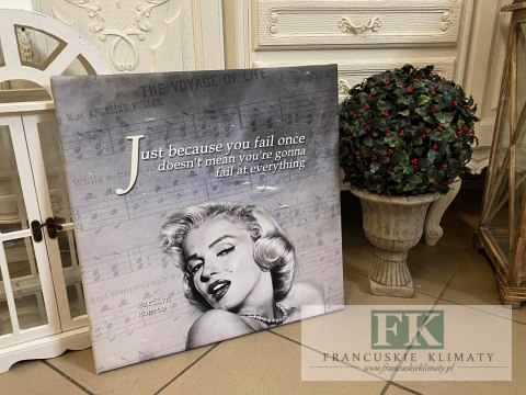 OBRAZ NA PŁÓTNIE 50x60 MARILYN MONROE NUTKI RETRO VINTAGE