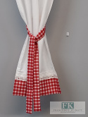 DEKORACJA OKIENNA KRATKA , BOKI , LAMBREKIN PROWANSJA , SHABBY CHIC , VINTAGE , RETRO