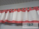 DEKORACJA OKIENNA KRATKA , BOKI , LAMBREKIN PROWANSJA , SHABBY CHIC , VINTAGE , RETRO