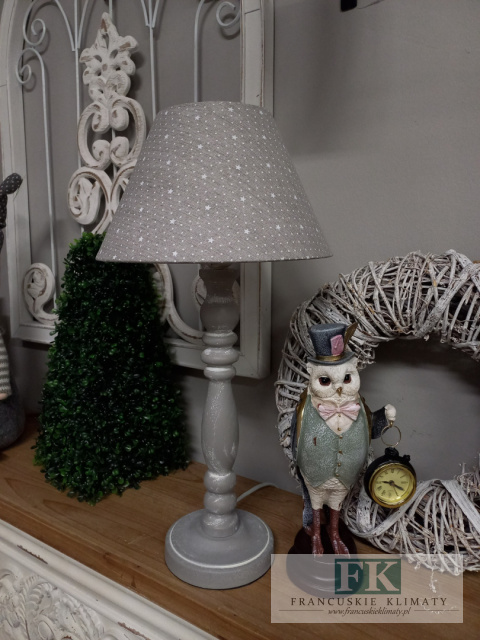 LAMPA SHABBY CHIC WYS 49 CM GWIAZDKI VINTAGE RETRO LAMPA SHABBY CHIC WYS 49 CM GWIAZDKI VINTAGE RETRO